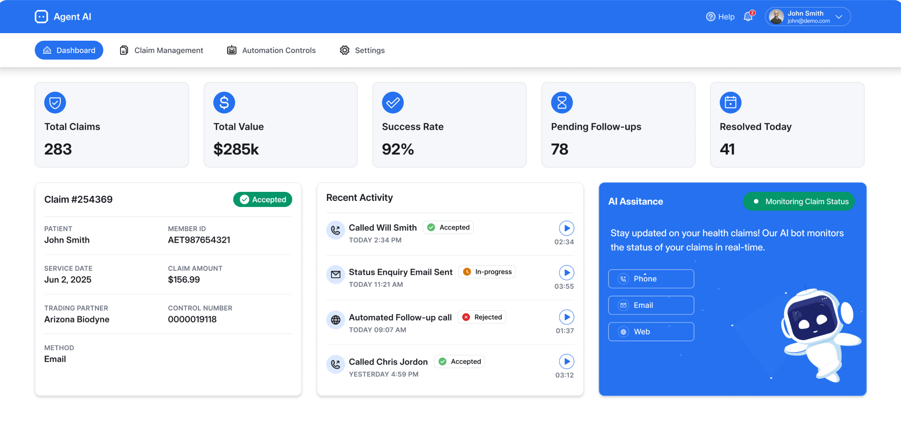 Agentic AI Dashboard
